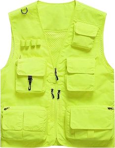 Chaleco de Pesca Táctico Multibolsillos para Hombre - Chaleco Safari Ligero de Poliéster/Nylon con Protección UPF 50+ para Exteriores - Product Image 1