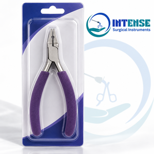 Alicates Profesionales para Hacer Joyas, Herramienta de Acero Inoxidable para Dar Forma a Alambres con Mango Ergonómico Morado - Product Image 4