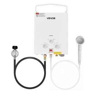 Calentador de Agua Portátil de Propano sin Tanque de 5L para Exteriores, 34000 BTU, 1.32 GPM, con Accesorios para Agua Caliente Instantánea + Calentadores de Agua a Gas - Product Image 1