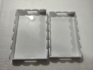 Chất lượng cao Bộ 2 hình chữ nhật sơn mài Việt phục vụ khay giá bán buôn - Product Image 2