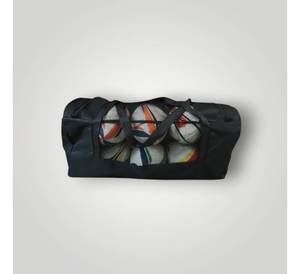 Sac de rangement pour ballons de sport avec cordon de serrage, design en maille pour football, basketball, volley-ball, baseball et football américain, en tissu portable - Product Image 1