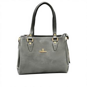 Sacs à main tendance en cuir véritable marron grande capacité avec fermeture éclair pour femmes Fabriqués en Inde - Product Image 1