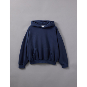 Sweat-shirt à capuche vierge pour femme, coupe oversize, épais, décontracté, style streetwear, personnalisable, grammage lourd, épaules tombantes - Product Image 1