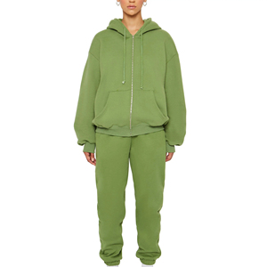 Ensemble de survêtement sportif décontracté pour femmes BASRA SPORTS, à capuche, coupe ajustée, léger, polyester/nylon, doux, séchage rapide, respirant, pour la course à pied - Product Image 2