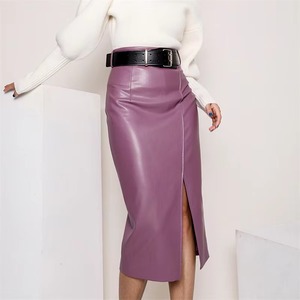 Mini-jupe en cuir personnalisée pour femme, décontractée, taille haute, style boutique, douce, de qualité supérieure, service OEM ODM, échantillon disponible en gros - Product Image 4