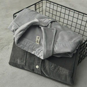 Camisa Casual de Manga Larga para Hombre, 100% Algodón Twill, Color Sólido, Transpirable, Cuello Camisero, Manga Larga, para Otoño - Product Image 3