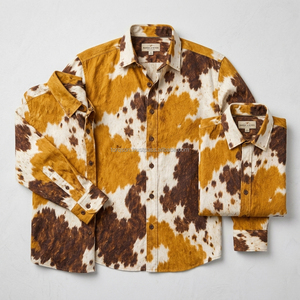 Stylish cowhide hair <b>shirt</b> <b>for</b> <b>men</b> featuring durable leather natural patterns comfortable construction and unique handcrafted - Product Image 3
