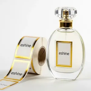Étiquette de bouteille autocollante personnalisée, imperméable, imprimée UV, pour vin, bière et boissons - Étiquette privée durable en feuille d'or - Product Image 2