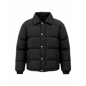 Chaqueta acolchada extragrande para hombre, abrigo de invierno cálido con cierre de botones a presión, abrigo acolchado grueso, ropa de calle informal - Product Image 1