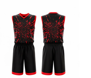 Professional Basketball Uniform Sublimated Jersey Shorts Custom Design for Dry Breathable Polyester For <b>Men</b> Women - Product Image 5