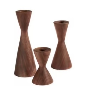 Portavelas de Madera Hecho a Mano, Estilo Rústico, Decorativo para el Hogar, Decoración de Mesa, Pilares Naturales Sostenibles - Product Image 5