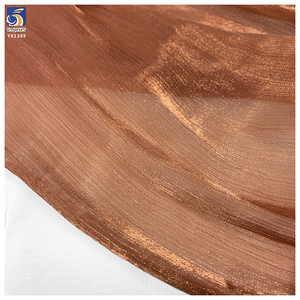 YX1389 Tela <span class=keywords><strong>de</strong></span> Organza Crepé Brillante y Suave <span class=keywords><strong>de</strong></span> Poliéster Marrón Café <span class=keywords><strong>de</strong></span> 50 g/m², la Más Vendida, para Confección <span class=keywords><strong>de</strong></span> Vestidos <span class=keywords><strong>de</strong></span> <span class=keywords><strong>Mujer</strong></span> - Product Image 5