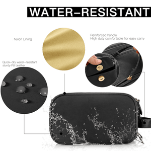 Borsa da Viaggio per Trucchi di Grande Capacità, Organizer Piatto Impermeabile in PU, Borsa per Cosmetici - Product Image 5