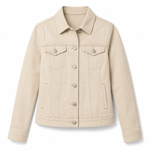 Chaquetas Casuales con Cierre para Adultos al por Mayor, Chaqueta de Mujer con Cuello Camisero, Chaquetas Vaqueras para Mujer - Product Image 3