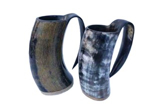 Artistic Rustic Buffalo Horn Mug For Party Event Eco Friendly Traditional Viking Beer Mug Tankard Rustic <b>Drinkware</b> Cup <b>Accessory</b> - Product Image 1