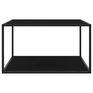 Mesa de centro de vidrio templado negro medio y acero con recubrimiento en polvo - Product Image 2