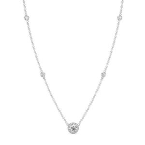 Round Diamond Station <b>Necklace</b> - Product Image 5