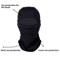 Balaclava unisexe Y2K en coton 100% anti-UV, options personnalisées, design à un trou, masque d'hiver coupe-vent pour moto/vélo