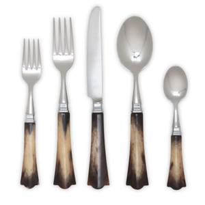 Juego de Cubiertos Clásicos de Acero Inoxidable con Mango de Hueso, Cuchara, Tenedor y Cuchillo, Estilo Vintage, Aptos para Lavavajillas, para Fiestas - Product Image 6