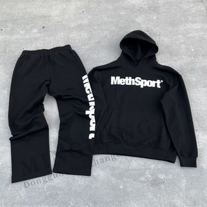 Conjuntos Deportivos Personalizados de Alta Calidad, Pantalones y Sudadera con Capucha de Algodón 100% de Peso Pesado - Product Image 3