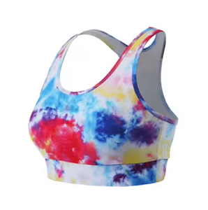 Lightweight Breathable High Support Women Sports Bra with Front Logo Unique Design Quick Dry Yoga Gym Wear Wholesale - Product Image 5