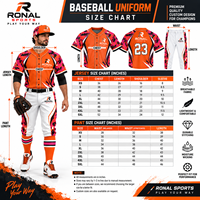 Ensemble uniforme de baseball personnalisé RONAL SPORTS pour hommes, maillot à manches courtes en polyester imprimé camouflage et pantalon avec logo sur le devant