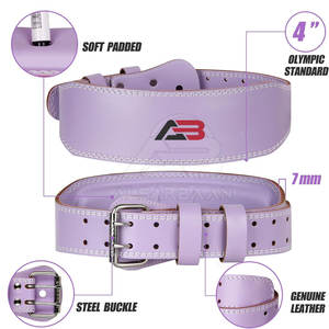 Cinturón de fitness protector de cintura de cuero genuino con diseño de logotipo personalizado, cinturón de fitness de cuero para gimnasio para hombres y mujeres - Product Image 4