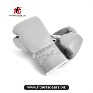 Orange and <b>Silver</b> PU Leather Boxing <b>Gloves</b> with Velcro Wrist Closure for Adults Training Gear Training <b>Gloves</b> Adult Boxing - Product Image 3