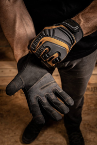 Gants de travail en cuir synthétique jaune, résistants à l'abrasion, légers, gants de sécurité, gants de protection pour la construction industrielle - Product Image 5