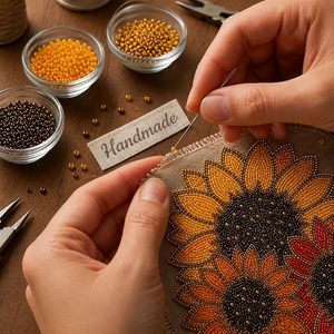 Camino de mesa de algodón con estampado de girasoles, decoración floral rústica para el hogar, lavable - Product Image 4