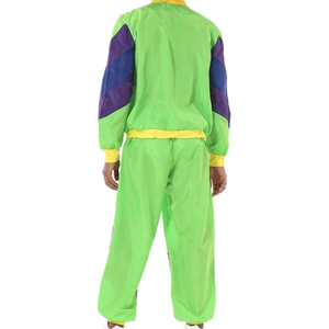Chándal Deportivo Rhino Fitness Unisex Verde y Morado con Bloques de Color, Manga Larga, Cierre con Cordón, Estilo Deportivo, Corte Regular para Adultos, 100% Algodón - Product Image 3