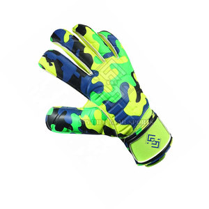 Gants de gardien de but professionnels de haute qualité avec paume en latex à forte adhérence, design respirant, protection des doigts, soutien sécurisé du poignet - Product Image 3