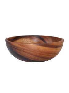 Tazón para Ensalada de Madera Natural, Ecológico, Resistente al Calor, Acabado Liso, para Servir Ensaladas, Sopas, Arroz, Uso en Cocina y Restaurantes - Product Image 2
