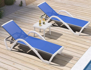 Silla de Descanso Moderna de <span class=keywords><strong>Aluminio</strong></span> Ajustable, <span class=keywords><strong>Tumbona</strong></span> de Plástico Resistente a la Intemperie para Exteriores, Playa, Terraza, Piscina - Tumbonas de Lujo - Product Image 5