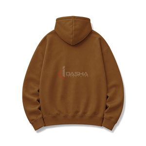 Nueva llegada, sudadera con capucha personalizada para hombre, con cremallera en zigzag, estilo urbano, de algodón, extragrande, con cremallera completa. - Product Image 2