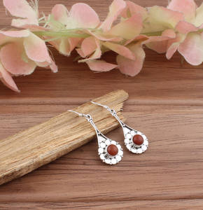 Boucles d'oreilles pendantes turquoise en argent sterling 925, bijoux de luxe pour femmes, occasion de fête, pierre de naissance de décembre - Product Image 3