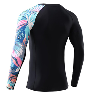 long sleeve rash guard swim shirt uv protection <b>surf</b> wear premium quality rash guard moisture wicking gym training shirt - Product Image 1