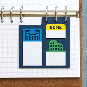 Colección de notas adhesivas creativas: marcadores de página minimalistas con temática de viajes y diseño de película transparente para regalos, planificación y suministros de oficina - Product Image 3