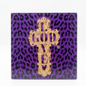 High Demand Customizable <b>Square</b> Cheetah Print Eyelash Tiles Eco-Friendly Durable Acrylic Plastic Personalized Eyelash <b>Tools</b> - Product Image 2