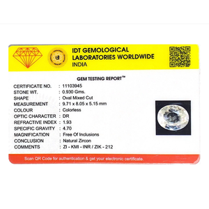 Natural White Cubic Zirconia 4.65 Carat Oval Loose Gemstone for Fine Jewelry - Product Image 4
