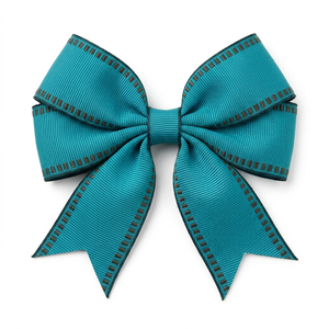 Ruban gros-grain plissé marron chocolat et vert de 25 mm pour colliers de Noël pour animaux, sangles de sacs et décorations de table – Fournisseur en gros - Product Image 1