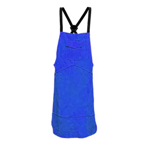 Premium Quality Cowhide Split Leather Sleeveless <b>Apron</b> Durable Industrial Body Protection Fire Resistance Spark Heat Features - Product Image 6