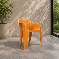 Chaise de loisirs empilable moderne en plastique, non pliable, avec garantie d'un an, pour salon et hôtel, mobilier de maison