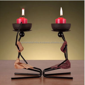 Brass Candle Holder with Black Finished Perfect for Weddings and Christmas Decor - Product Image 2