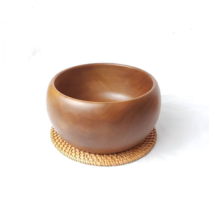Bol en bois fait main, bol de service alimentaire en bois artisanal - Product Image 3