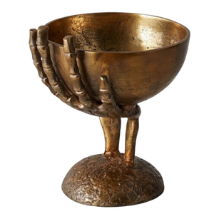 Newest Look Aluminum Metal Round Shape Gold Antique Finished <b>Bird</b> Legs <b>Stand</b> Decorative Bowl Japanese - Product Image 1