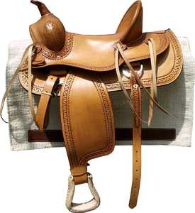 Silla de montar de cuero genuino de alta resistencia y diseño duradero, hecha a mano para uso en equitación, fabricada en India, silla de montar inglesa premium. - Product Image 2