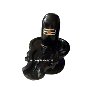 รูปปั้นพระศิวะหินอ่อนสีดำสวยงาม ผิวเรียบเนียนมันวาว ผลิตภัณฑ์ทำมือที่ทนทาน เหมาะสำหรับตกแต่งวัดและบ้าน - Product Image 2