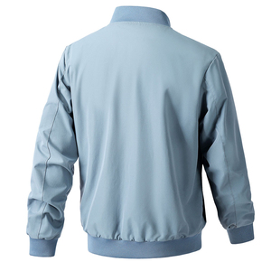Men’s Oversized Bomber Jacket Custom Streetwear Casual Outerwear <b>Zip</b> <b>Up</b> Windbreaker Relaxed Fit Fashion Jacket for Daily Outdoor - Product Image 2