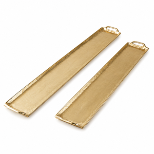 RISING INTERNATIONAL Luxury Acacia Wood Serving Tray White Orchid Branch Handles Modern Design Party Use In-Glaze Decorated - Product Image 3